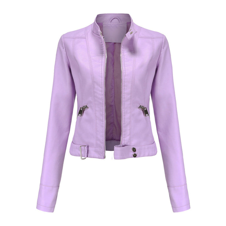 Veste en cuir courte pour femme OXANA - Élégante et intemporelle !