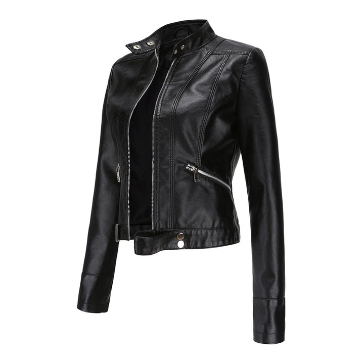 Veste en cuir courte pour femme OXANA - Élégante et intemporelle !