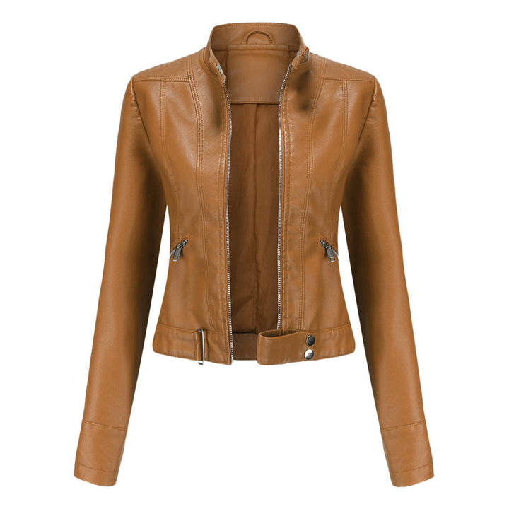 Veste en cuir courte pour femme OXANA - Élégante et intemporelle !