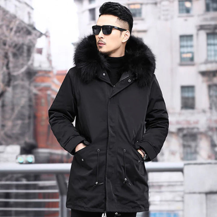 JOAS - Manteau d'hiver chaud, luxueux et tendance pour hommes