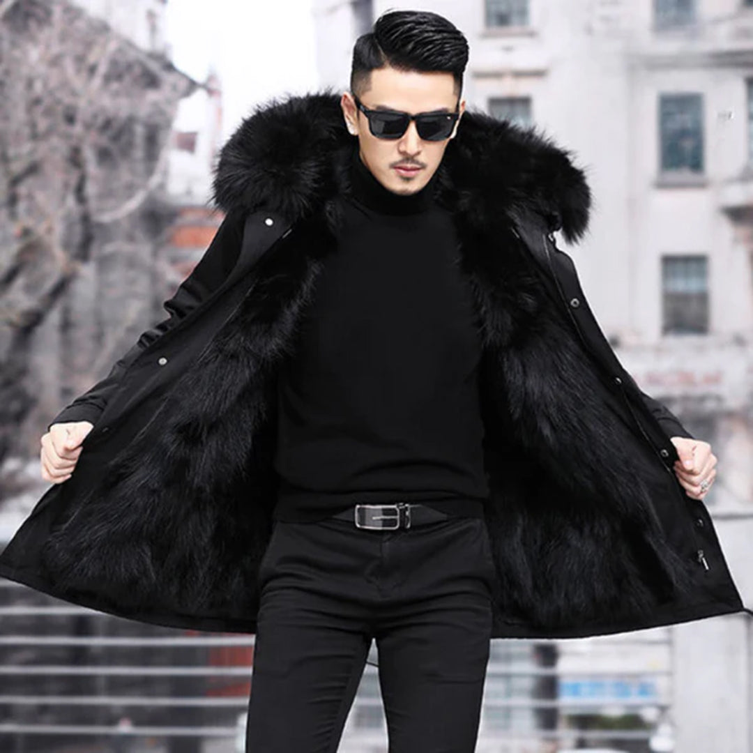 JOAS - Manteau d'hiver chaud, luxueux et tendance pour hommes