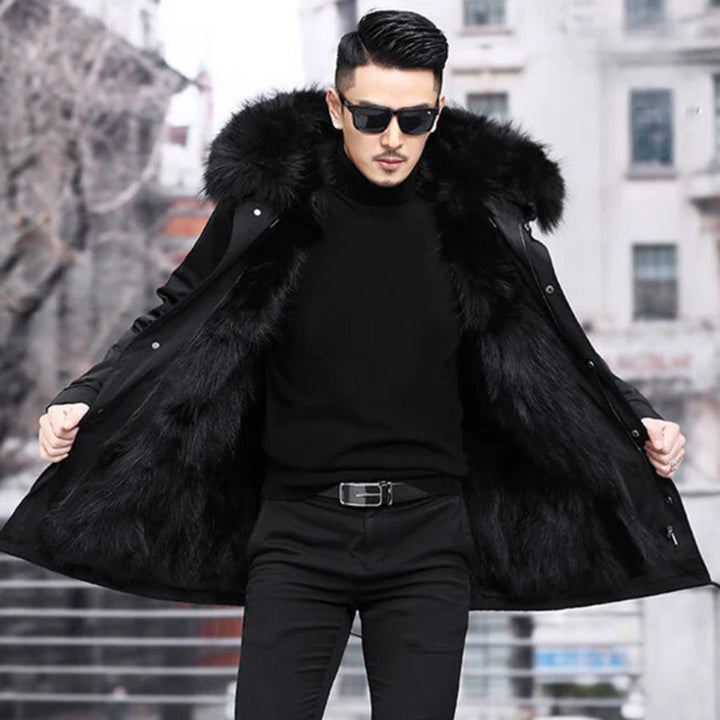 JOAS - Manteau d'hiver chaud, luxueux et tendance pour hommes