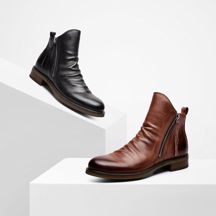 Bottes Chelsea en cuir classique et élégantes Jelle™ pour un style intemporel