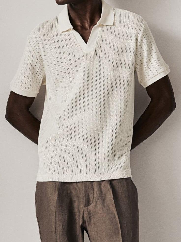 Polo en tricot élégante et stylée pour une allure raffinée