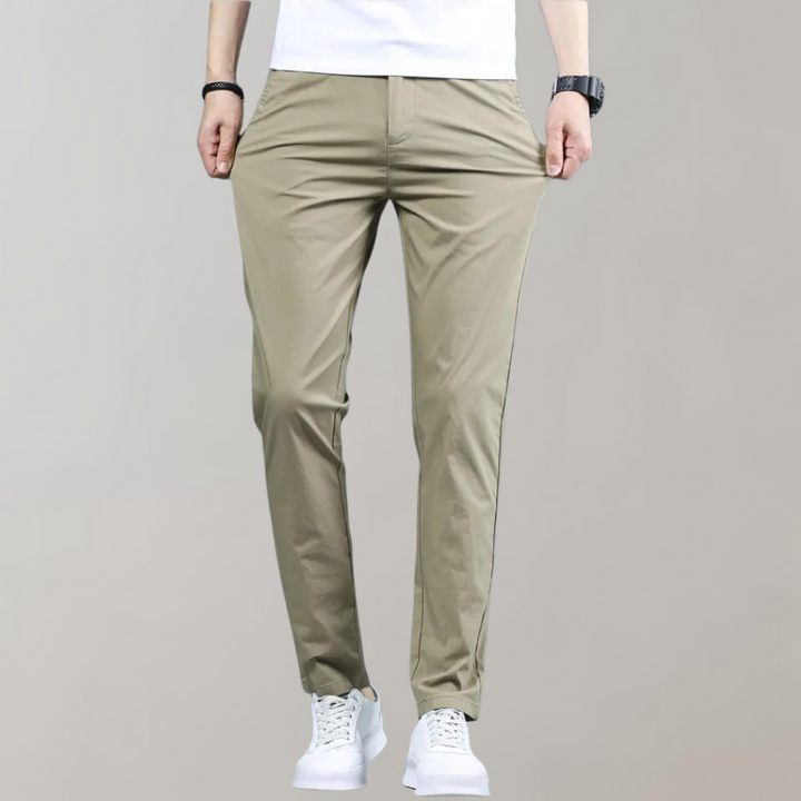 Pim - Pantalon chino à taille élastique pour un ajustement confortable
