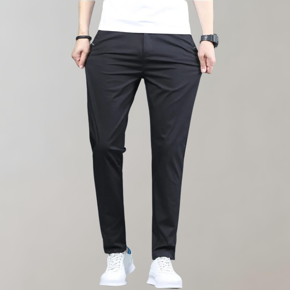 Pim - Pantalon chino à taille élastique pour un ajustement confortable