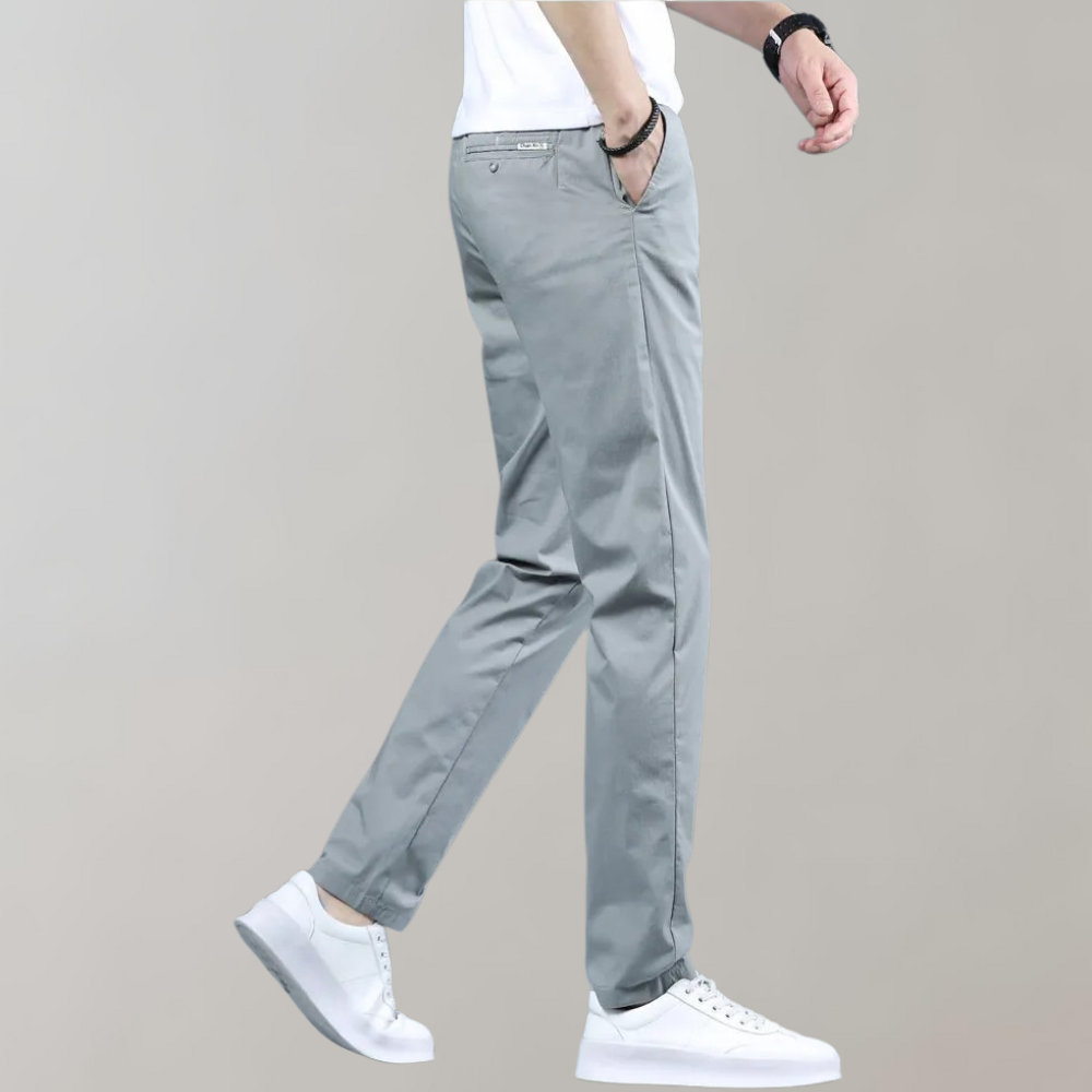 Pim - Pantalon chino à taille élastique pour un ajustement confortable