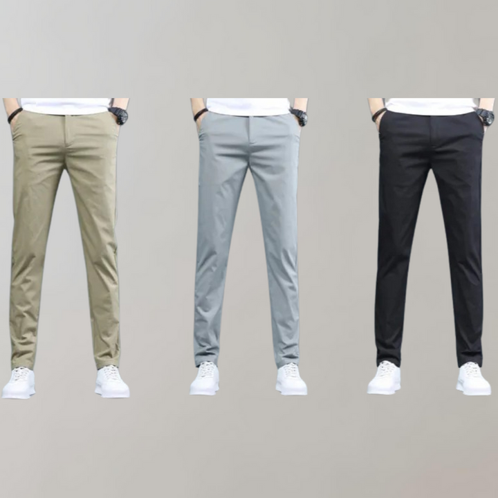 Pim - Pantalon chino à taille élastique pour un ajustement confortable