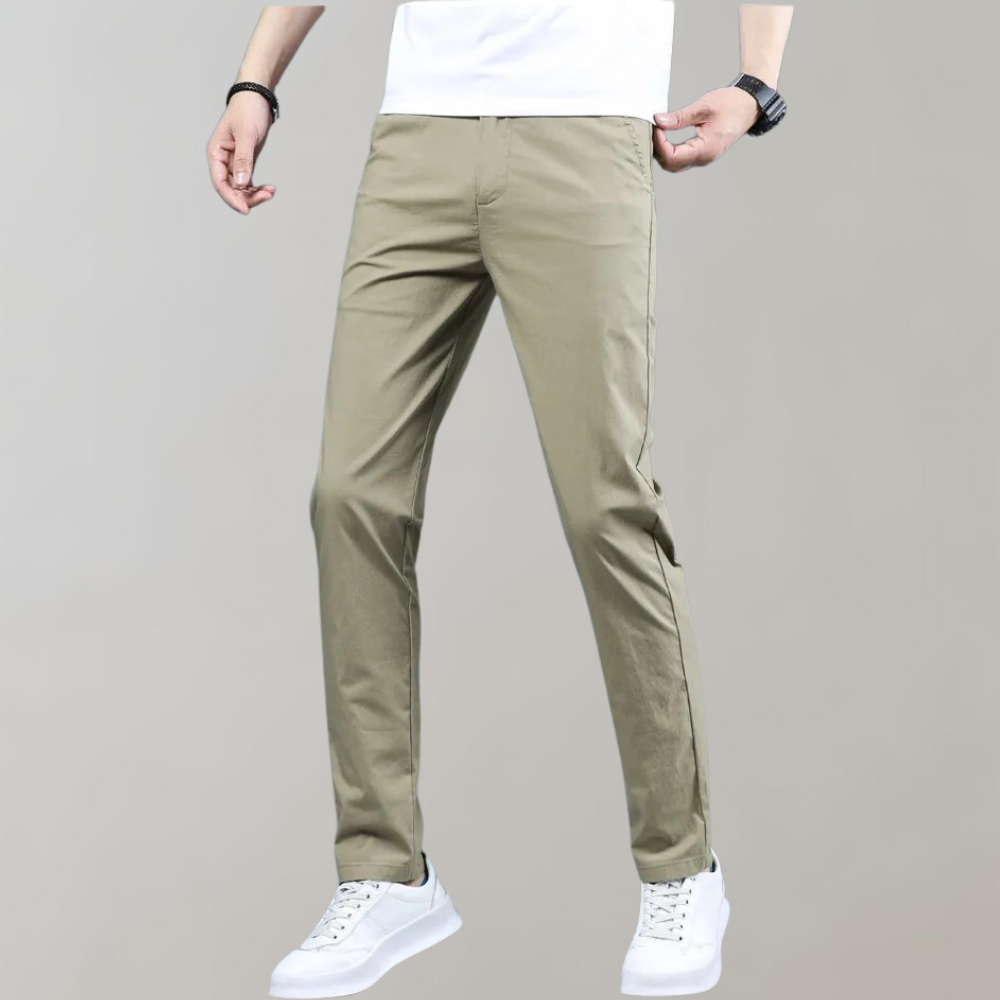 Pim - Pantalon chino à taille élastique pour un ajustement confortable