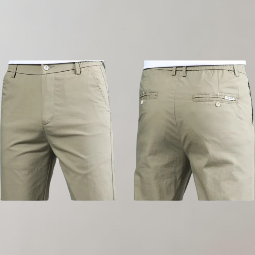 Pim - Pantalon chino à taille élastique pour un ajustement confortable
