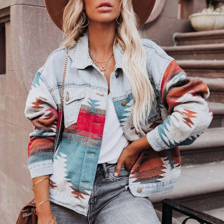 TUULIKKI - Veste en jean vintage et stylée