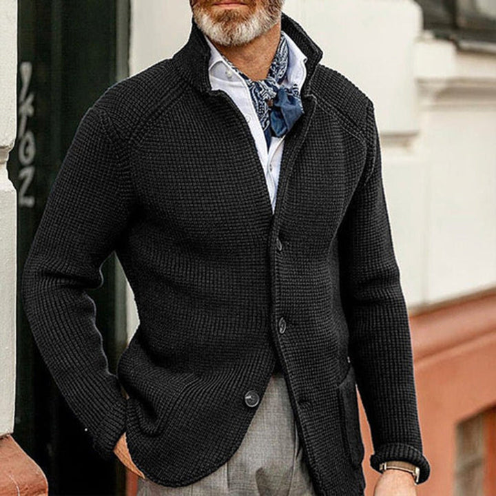 Blazer Tricoté™ - Veste Regular Fit Chaleureuse et Élégante pour un Look Sophistiqué