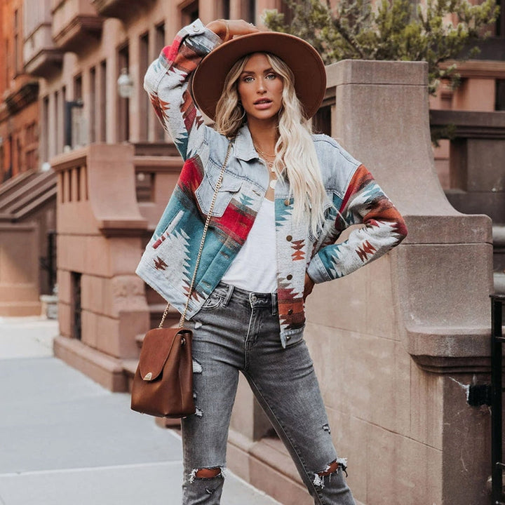 TUULIKKI - Veste en jean vintage et stylée