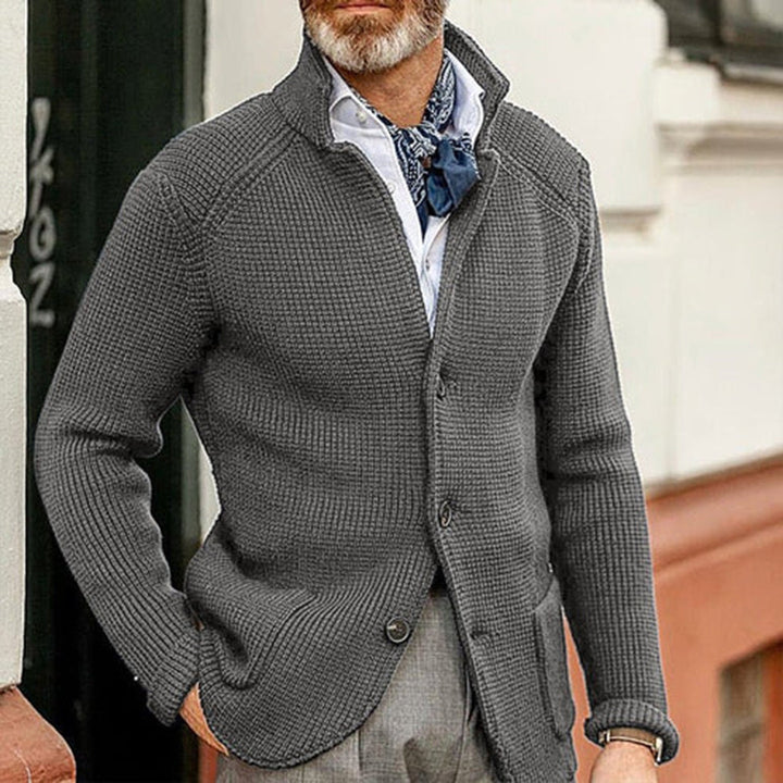 Blazer Tricoté™ - Veste Regular Fit Chaleureuse et Élégante pour un Look Sophistiqué
