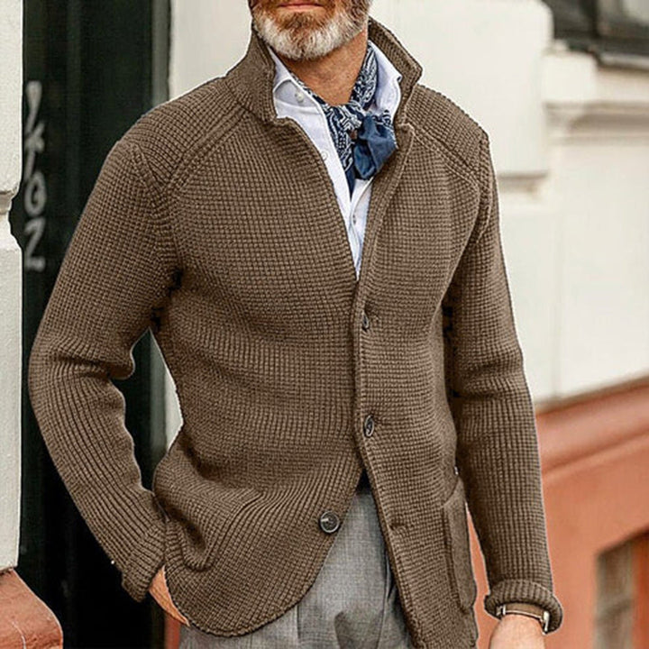 Blazer Tricoté™ - Veste Regular Fit Chaleureuse et Élégante pour un Look Sophistiqué