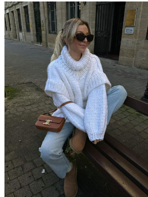 Ivienne - Pull en maille surdimensionné confortable et tendance pour un look stylé