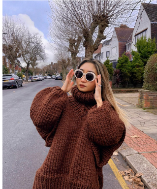 Ivienne - Pull en maille surdimensionné confortable et tendance pour un look stylé