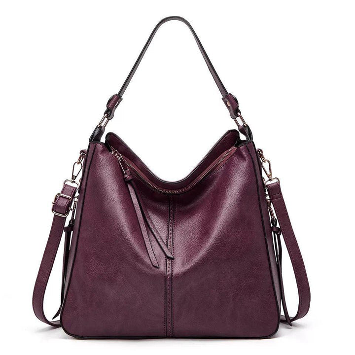 Mae - ensemble élégant de sac à épaule et de pochette en simili cuir de luxe