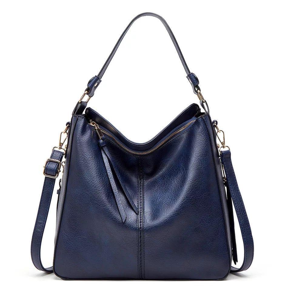 Mae - ensemble élégant de sac à épaule et de pochette en simili cuir de luxe