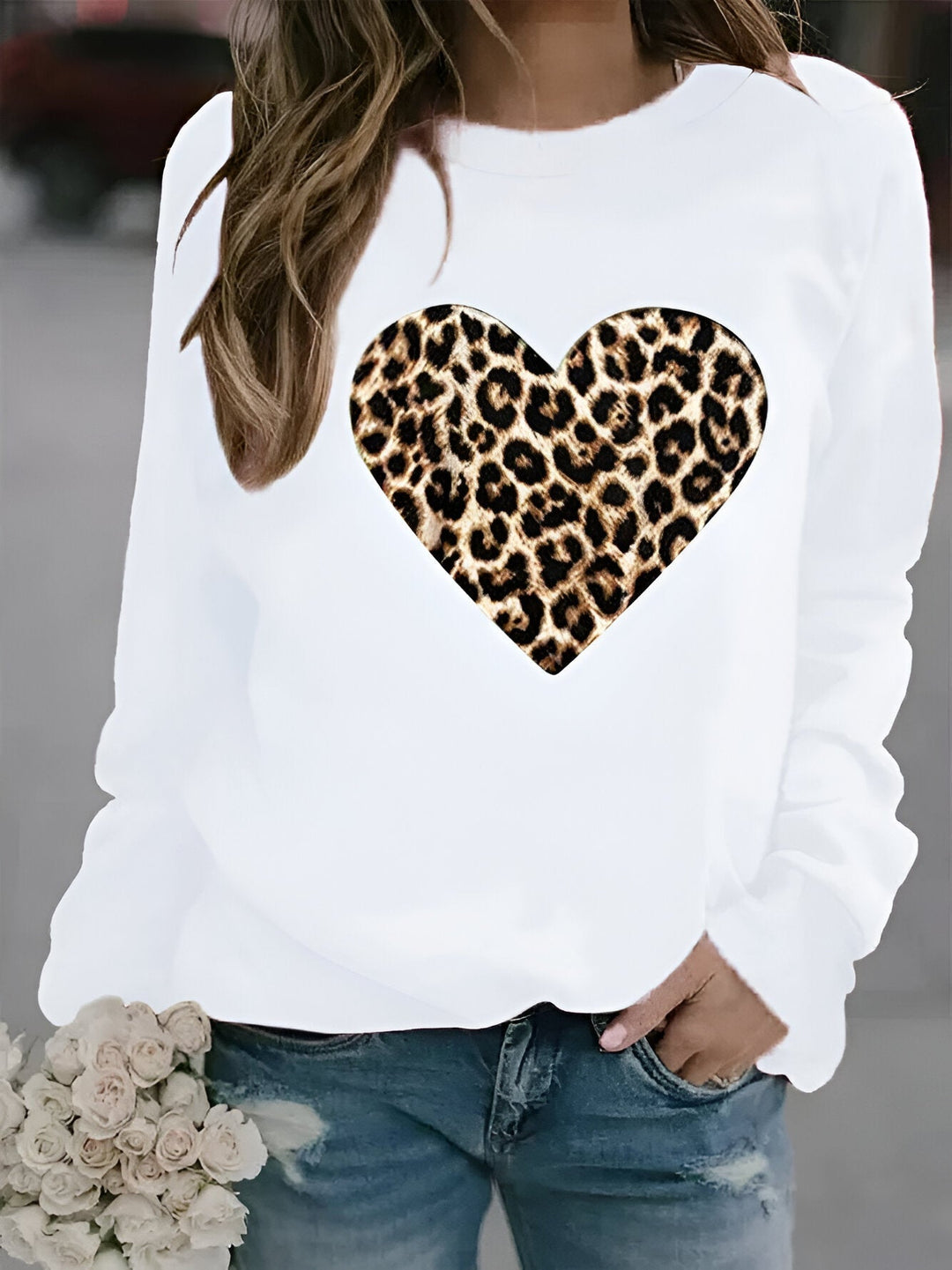 Coralie - Sweat-shirt à imprimé animal stylé pour un look tendance