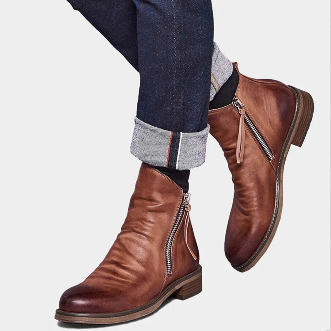 Bottes Chelsea en cuir classique et élégantes Jelle™ pour un style intemporel