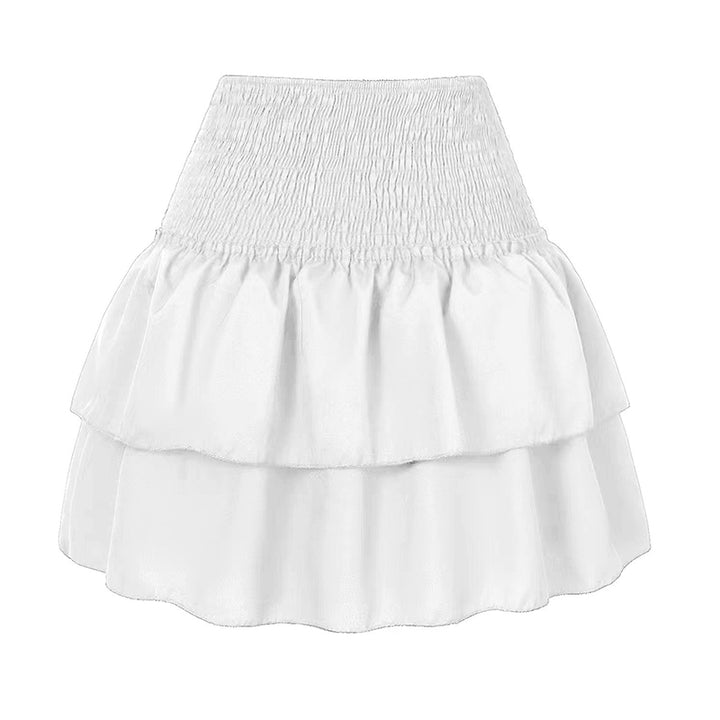 Jupe d'été mini de couleur rose élégante pour un look stylé