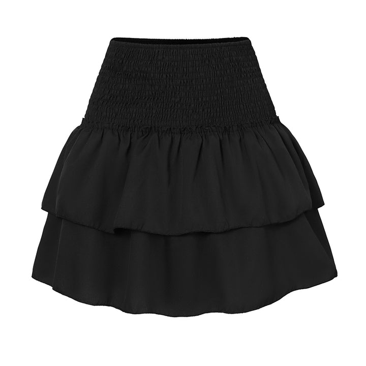 Jupe d'été mini de couleur rose élégante pour un look stylé