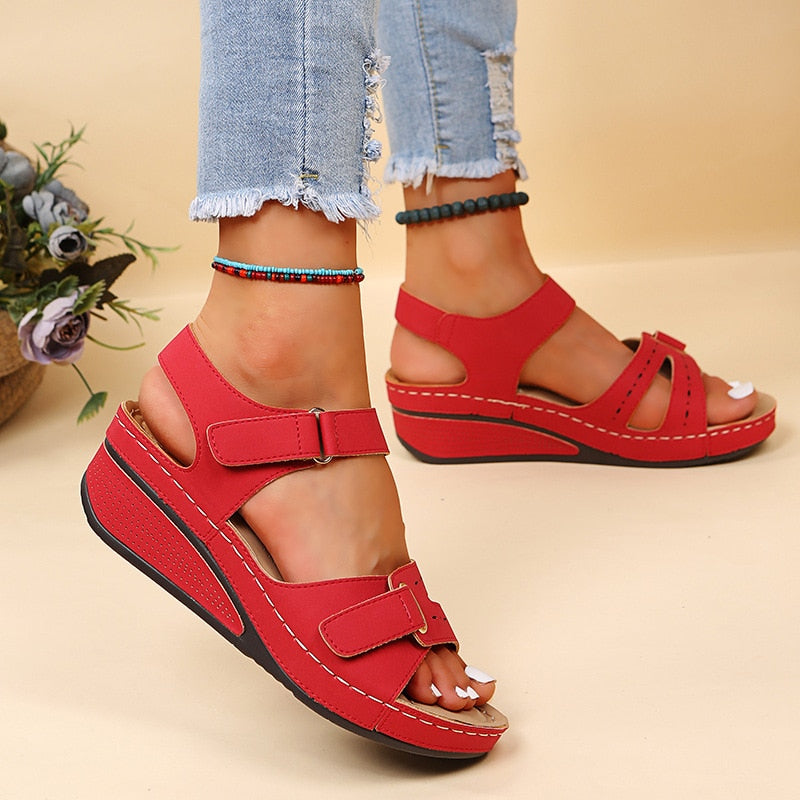 Adia - Sandales plateformes d'été élégantes et confortables pour femmes