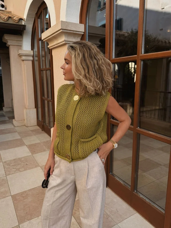 Ilya - Gilet Élégant en Tricot pour un Confort et un Style Optimaux