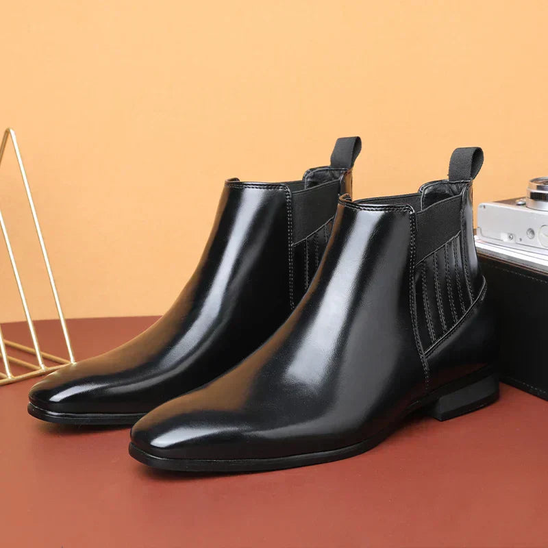 Ian™ Luxe Bottes Chelsea Brillantes pour Hommes - Chaussures élégantes et stylées pour hommes