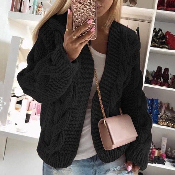 Dahlia - Gilet Épais Tricoté pour des Jours Froids Chaleureux et Confortables