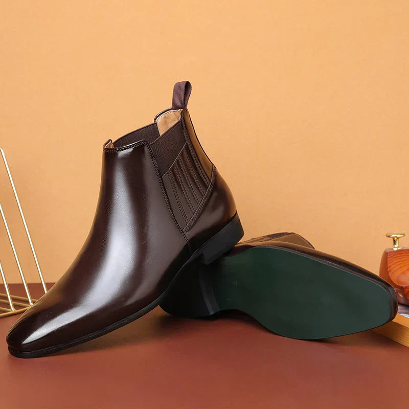 Ian™ Luxe Bottes Chelsea Brillantes pour Hommes - Chaussures élégantes et stylées pour hommes