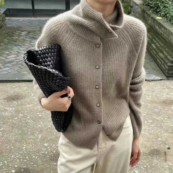 Isalieva - Pull Col Roulé Élégant Classique pour un Style Intemporel