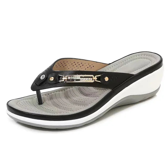 Iza - Sandales orthopédiques confortables avec semelle douce pour un confort estival ultime.