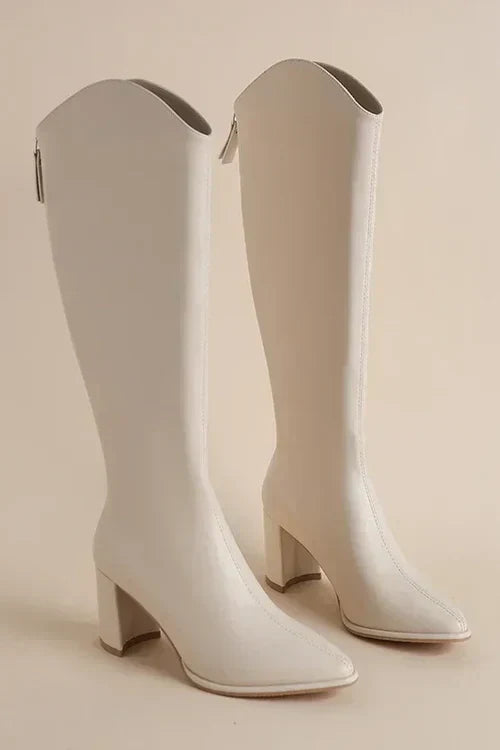 Bianca - Bottes pointues élégantes au genou