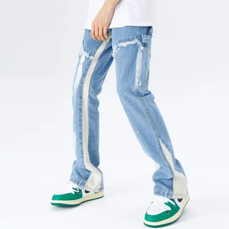 Jace - Jeans Flare Baggy Tendance pour un Look Streetwear Audacieux