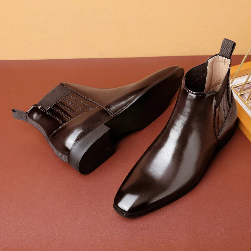Ian™ Luxe Bottes Chelsea Brillantes pour Hommes - Chaussures élégantes et stylées pour hommes