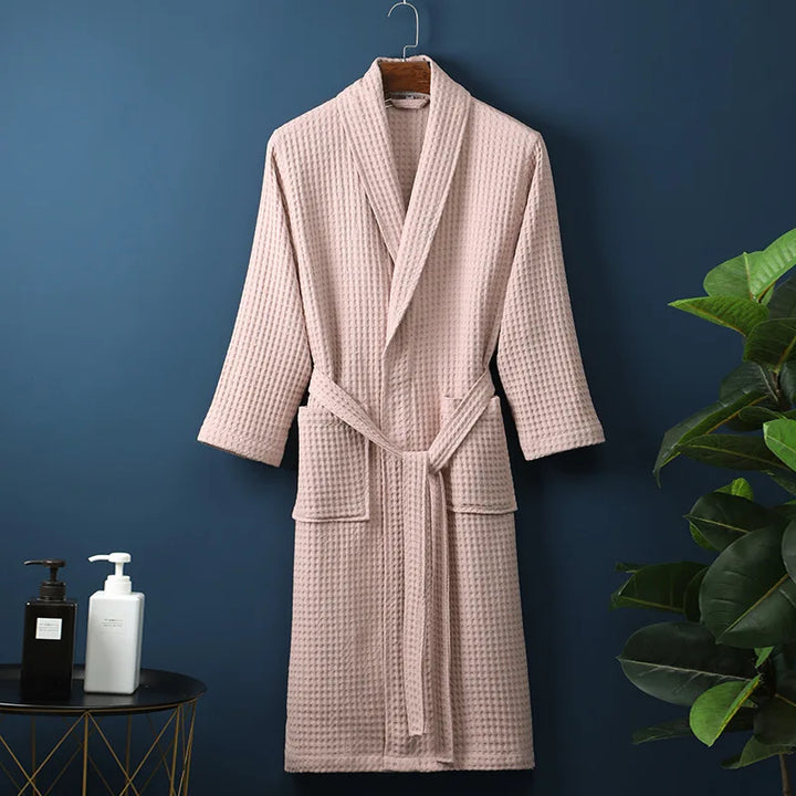 Peignoir en Coton Kathryn Luxe Avec Poches Pratiques pour un Confort Ultime