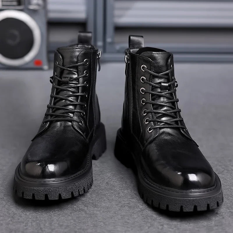 Ilja™ Bottes pour hommes élégantes et robustes pour l'extérieur avec un système de laçage facile