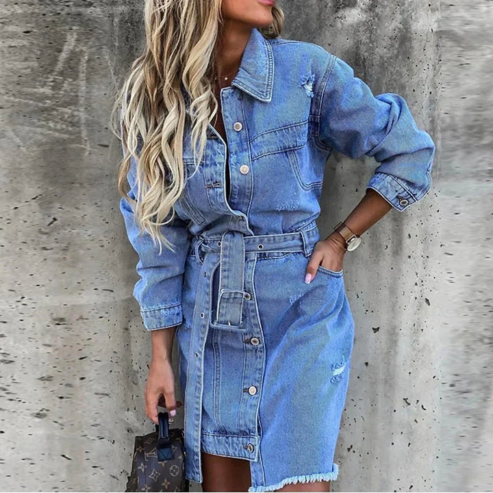 Robe de chambre en Jean Tendance - Reyhan pour un Look Élégant et Confortable
