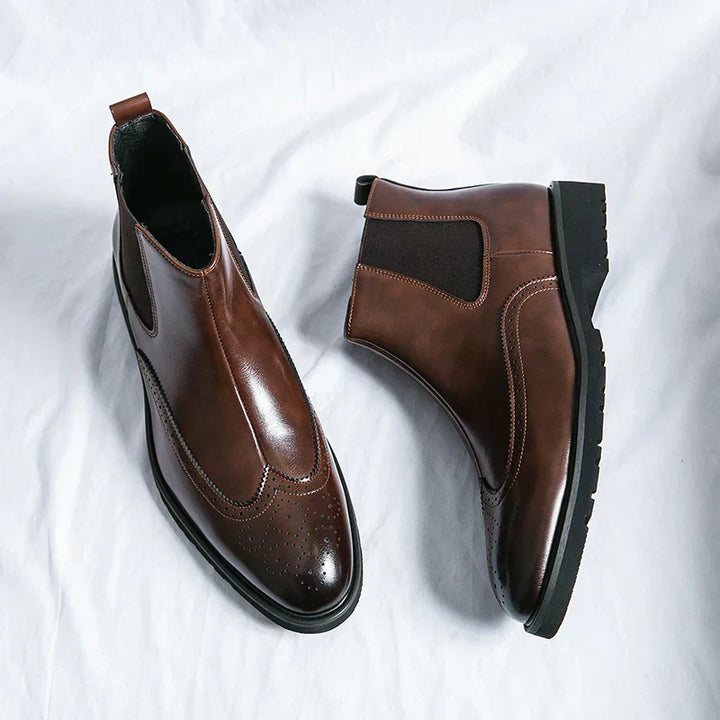 Bottes Chelsea Fabien™ Luxe Brillantes pour Hommes Élégants
