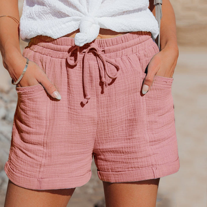 Perla - Shorts d'été en coton léger, confortables et élégants, avec cordon de serrage pratique.