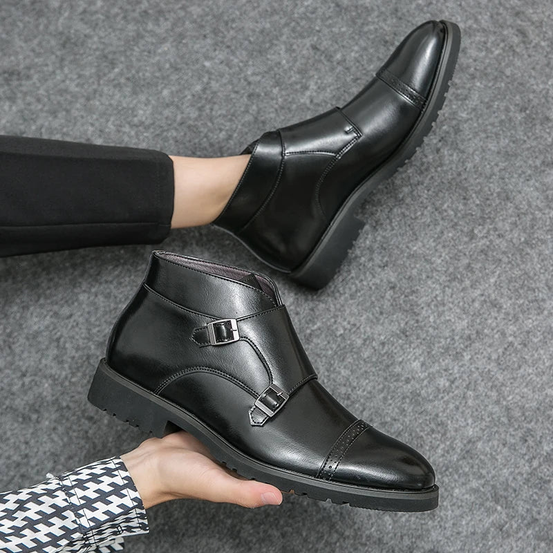 Gert™ Bottines Élégantes avec Boucles Doubles pour un Look Stylé