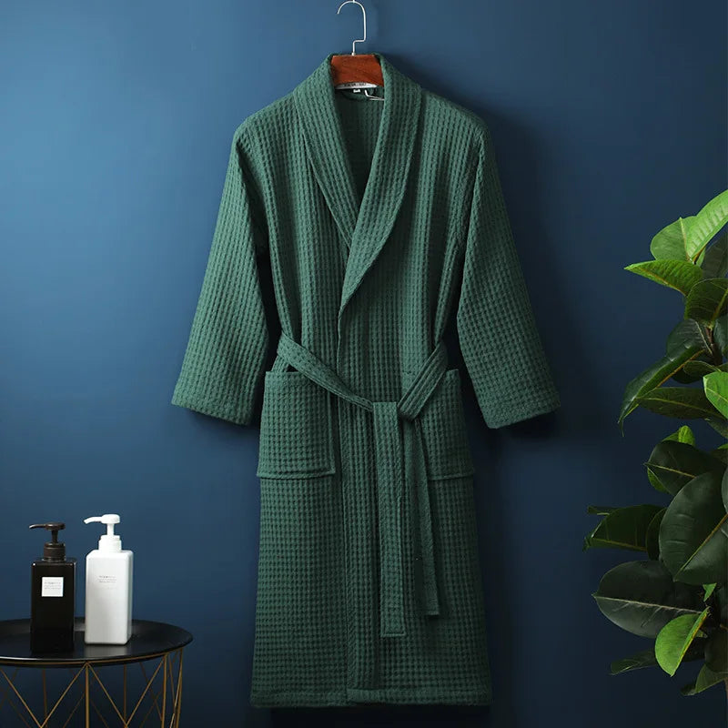 Peignoir en Coton Kathryn Luxe Avec Poches Pratiques pour un Confort Ultime