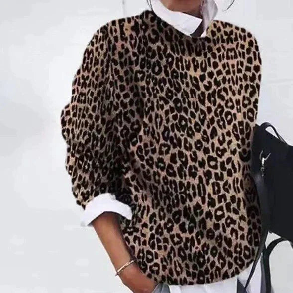 Olive - Pull à fleurs stylé pour un look élégant
