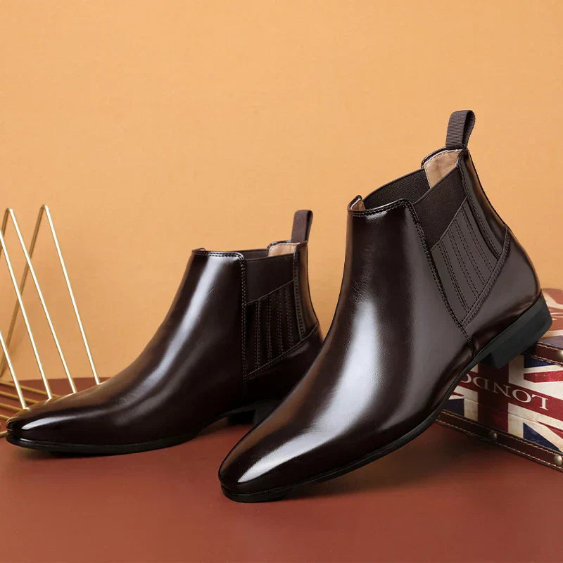 Ian™ Luxe Bottes Chelsea Brillantes pour Hommes - Chaussures élégantes et stylées pour hommes