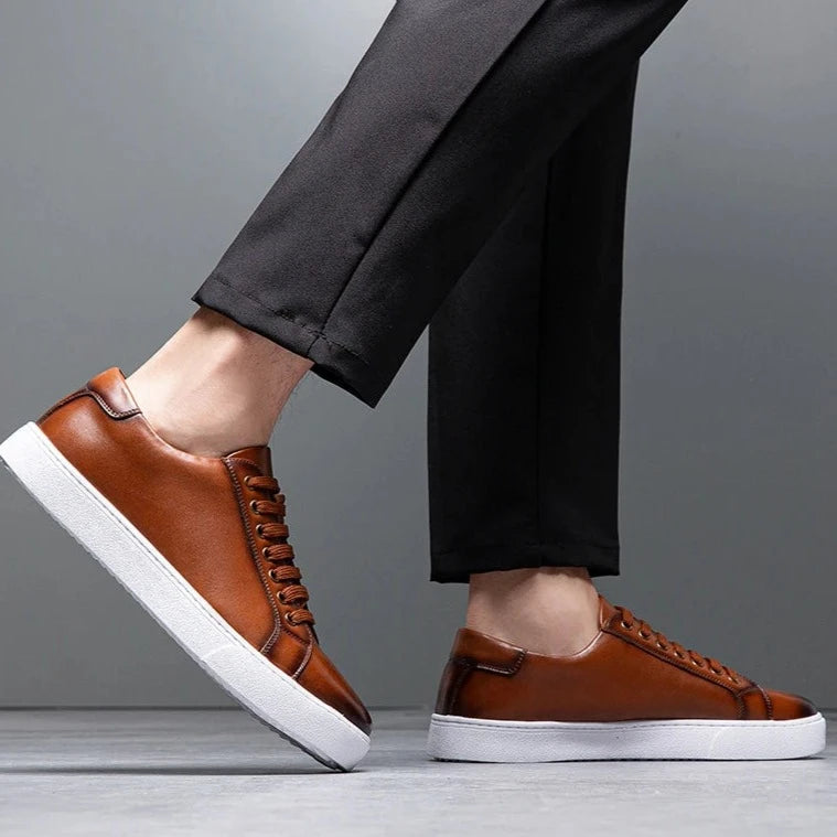 David™ - Chaussures de sport en cuir pour hommes