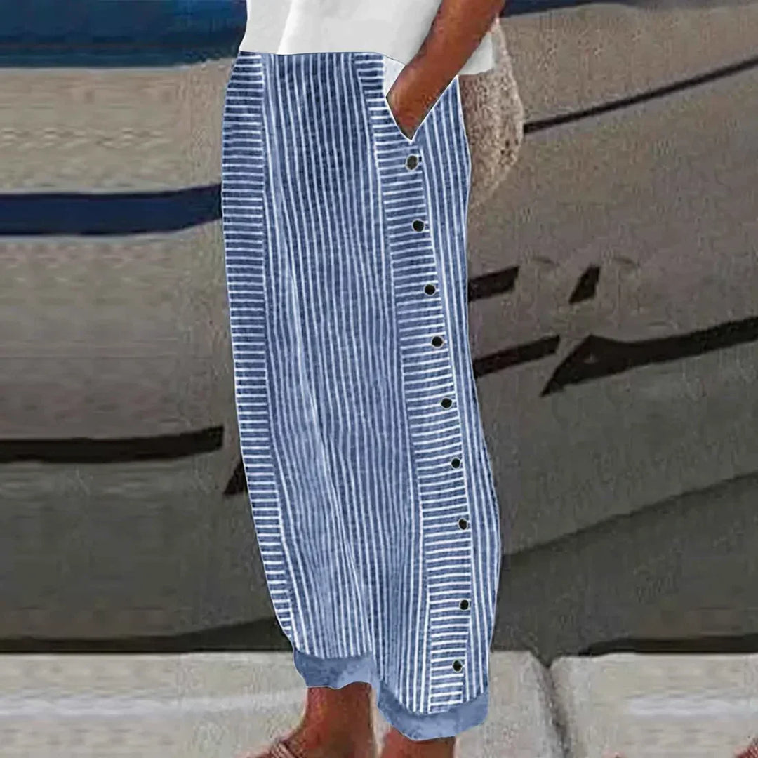 Georgia - Ultimate Comfort Pantalon d'été à rayures