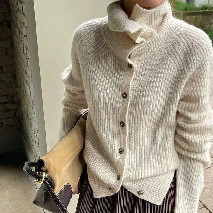 Isalieva - Pull Col Roulé Élégant Classique pour un Style Intemporel