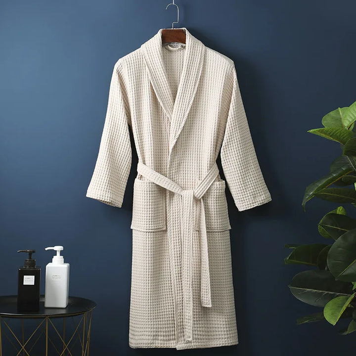 Peignoir en Coton Kathryn Luxe Avec Poches Pratiques pour un Confort Ultime